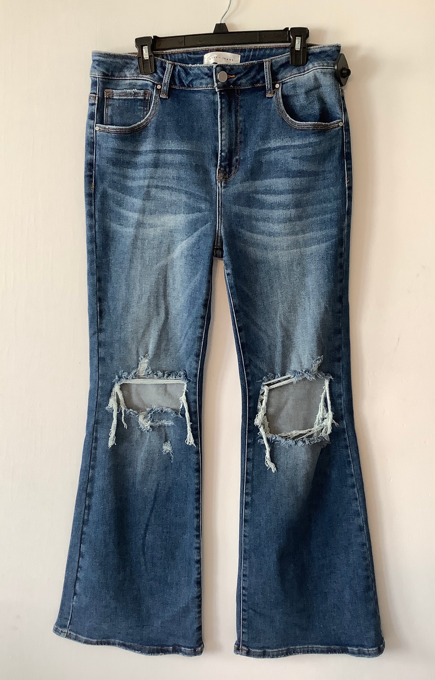 Jeans Flared By Risen In Blue Denim, Size: 1x