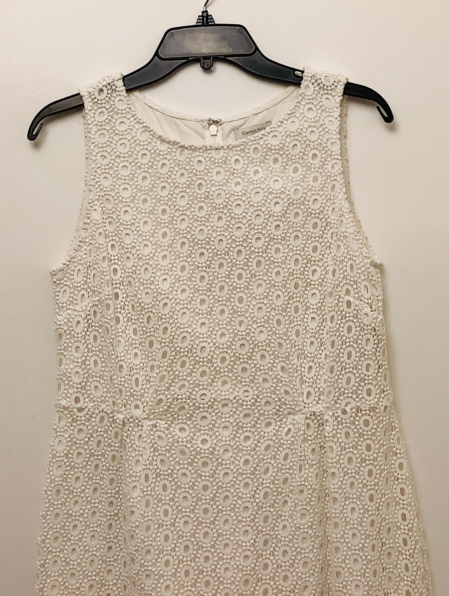 Dress Casual Midi By Garnet Hill In White, Size: S