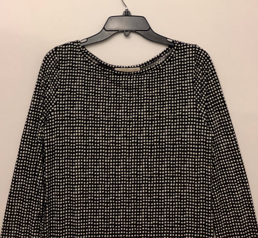 Dress Casual Midi By Michael By Michael Kors In Black & White, Size: M