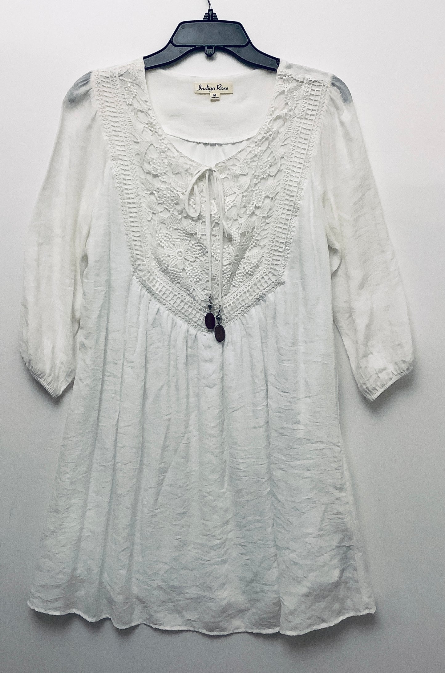 Dress Casual Midi By Clothes Mentor In White, Size: M