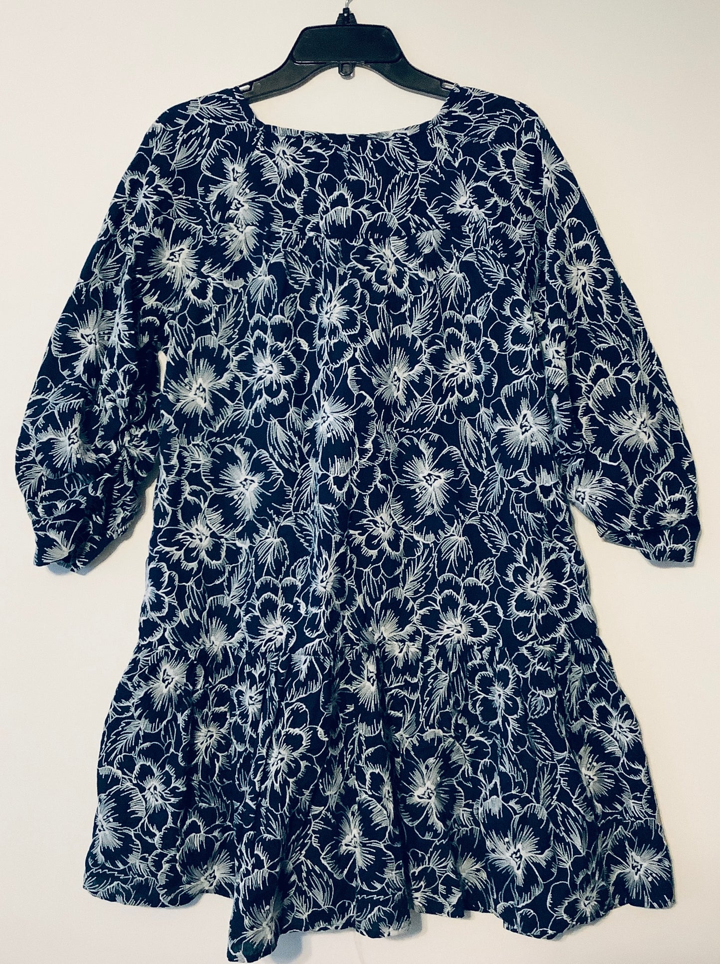 Dress Work By New York And Co In Blue & White, Size: L