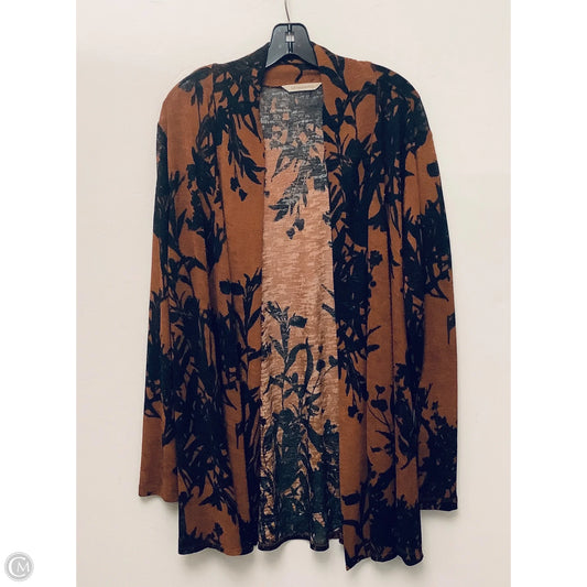 Sweater Cardigan By Soft Surroundings In Brown, Size: 2x