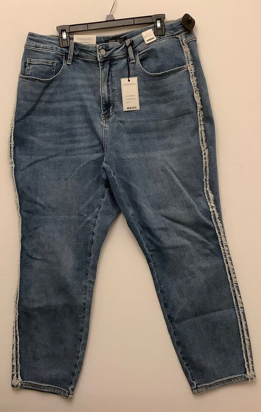 Jeans Boyfriend By Judy Blue In Blue Denim, Size: 18