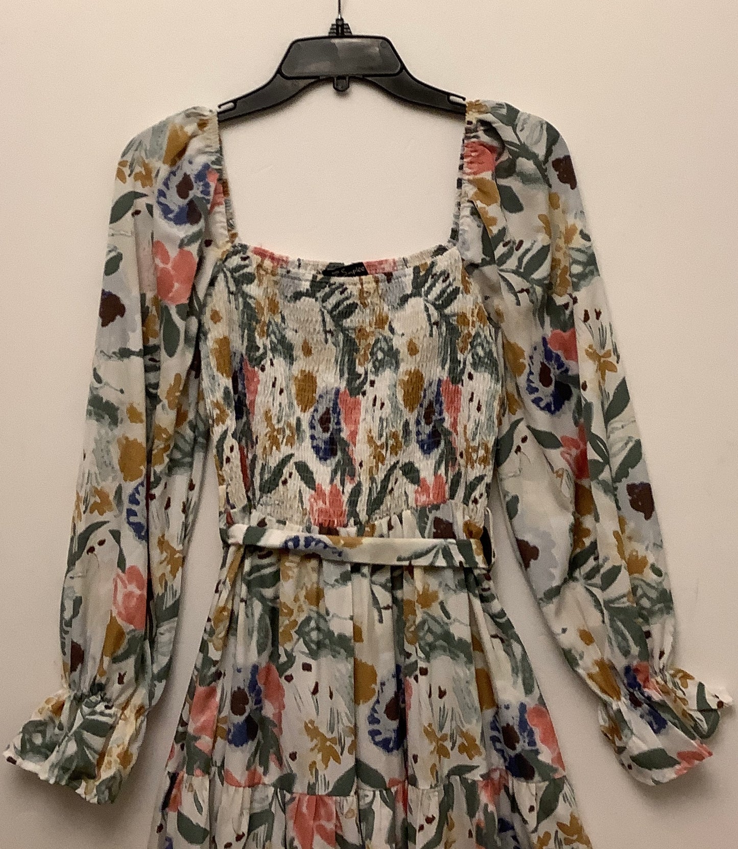 Dress Casual Midi By Clothes Mentor In Floral Print, Size: M