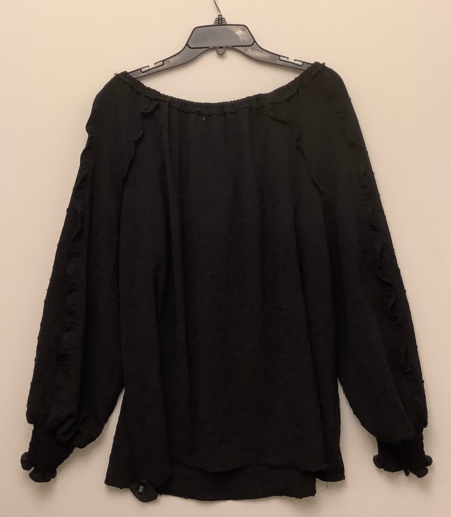 Top Long Sleeve By Max Studio In Black, Size: 2x