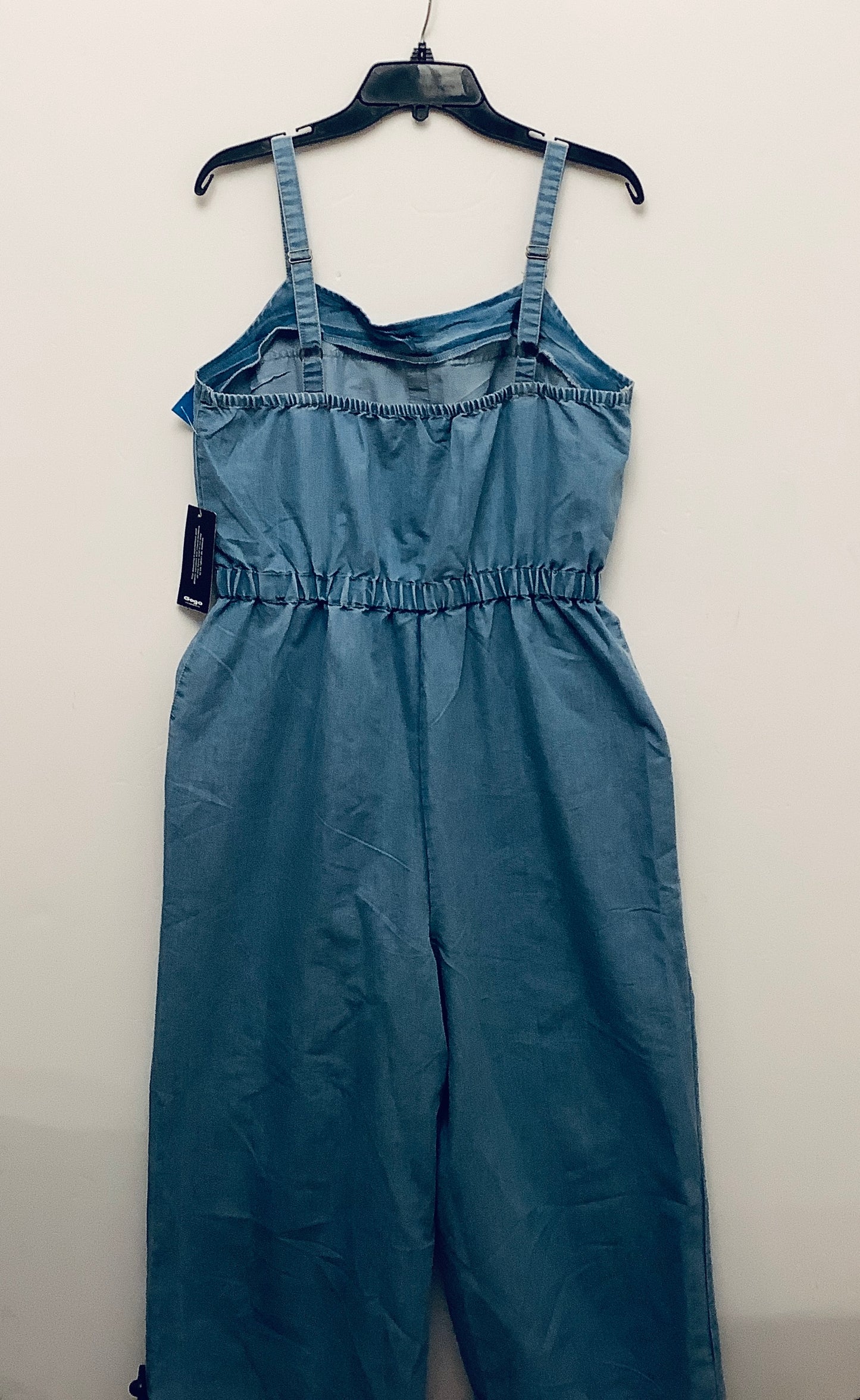 Jumpsuit By Blush In Blue Denim, Size: Xl