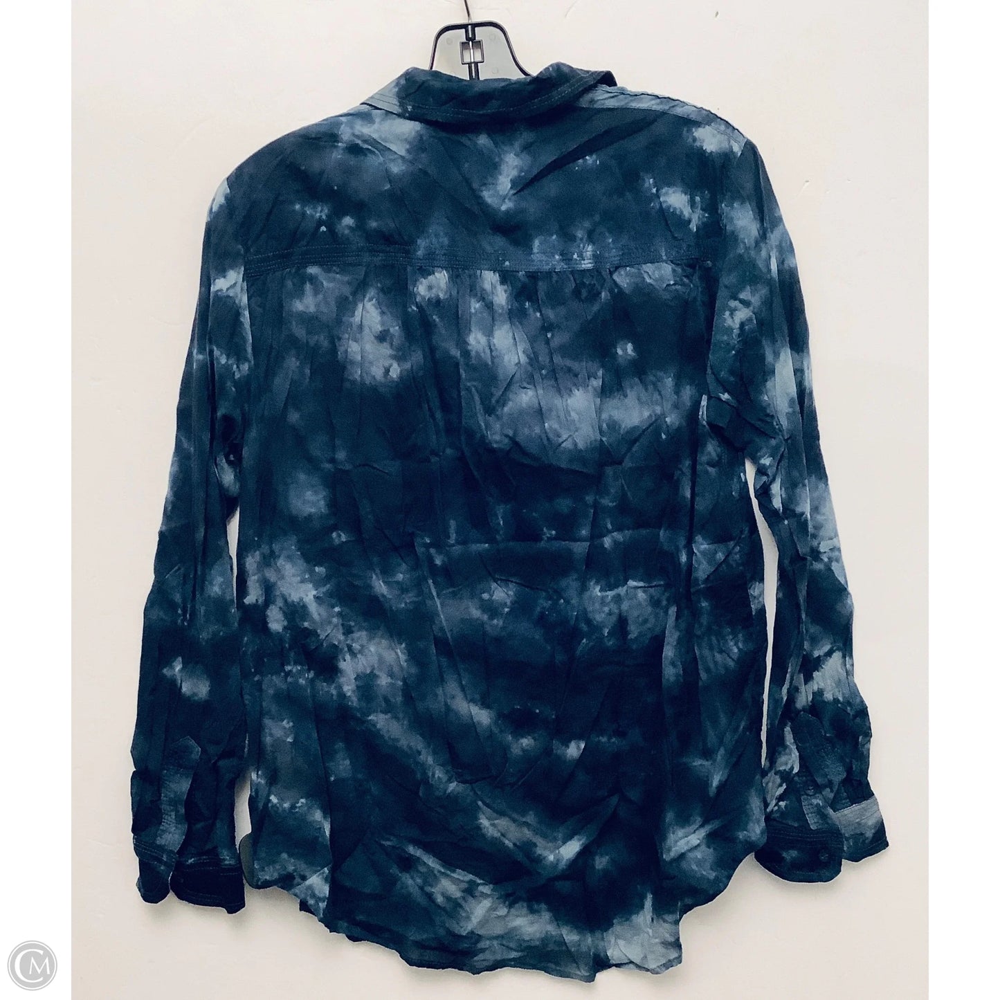 Top Long Sleeve By Pilcro In Blue, Size: S