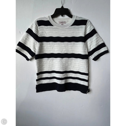 Top Short Sleeve By Nanette By Nanette Lepore In Striped Pattern, Size: L