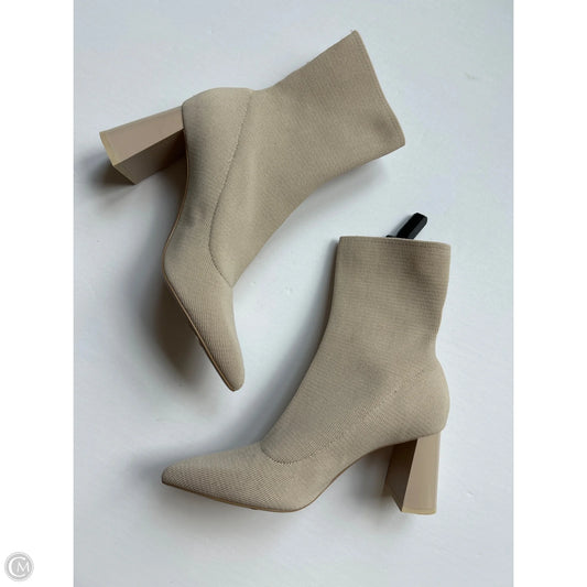 Boots Ankle Heels By Zara In Tan, Size: 6.5