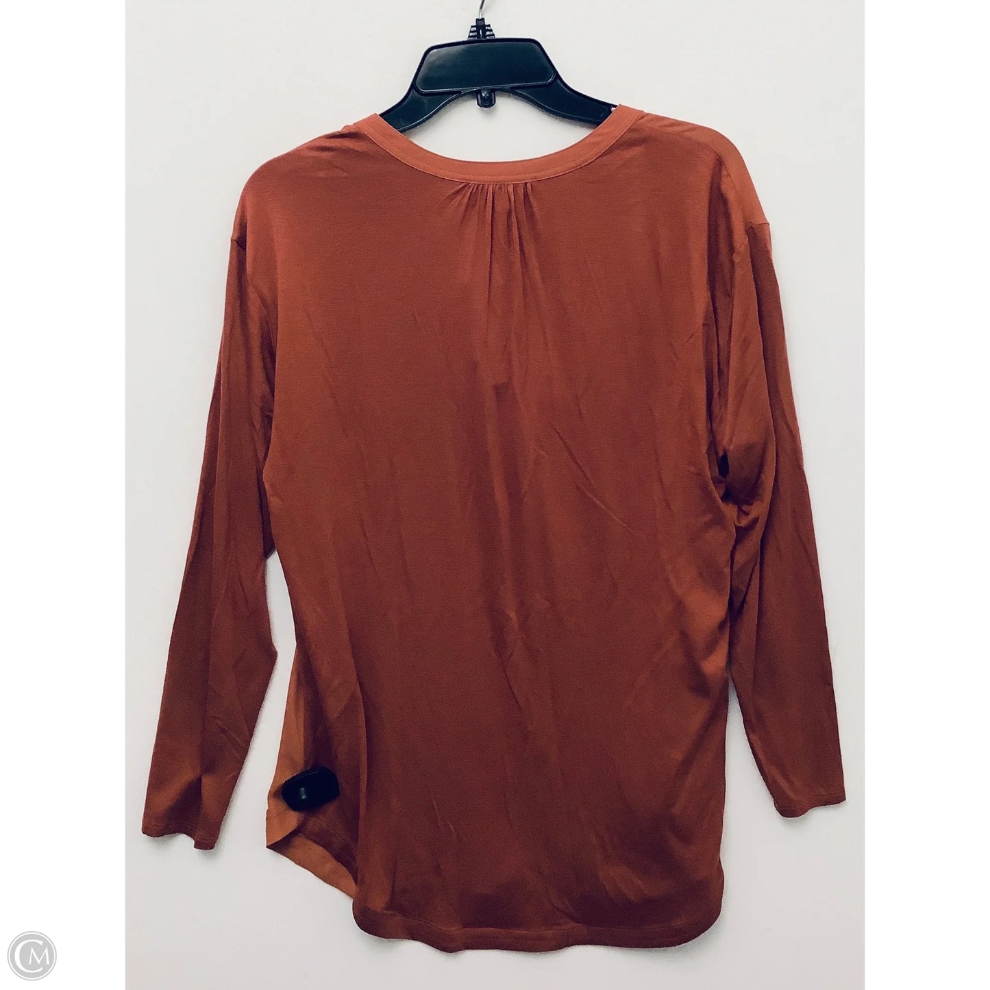 Top Long Sleeve By Dr2 In Orange, Size: M