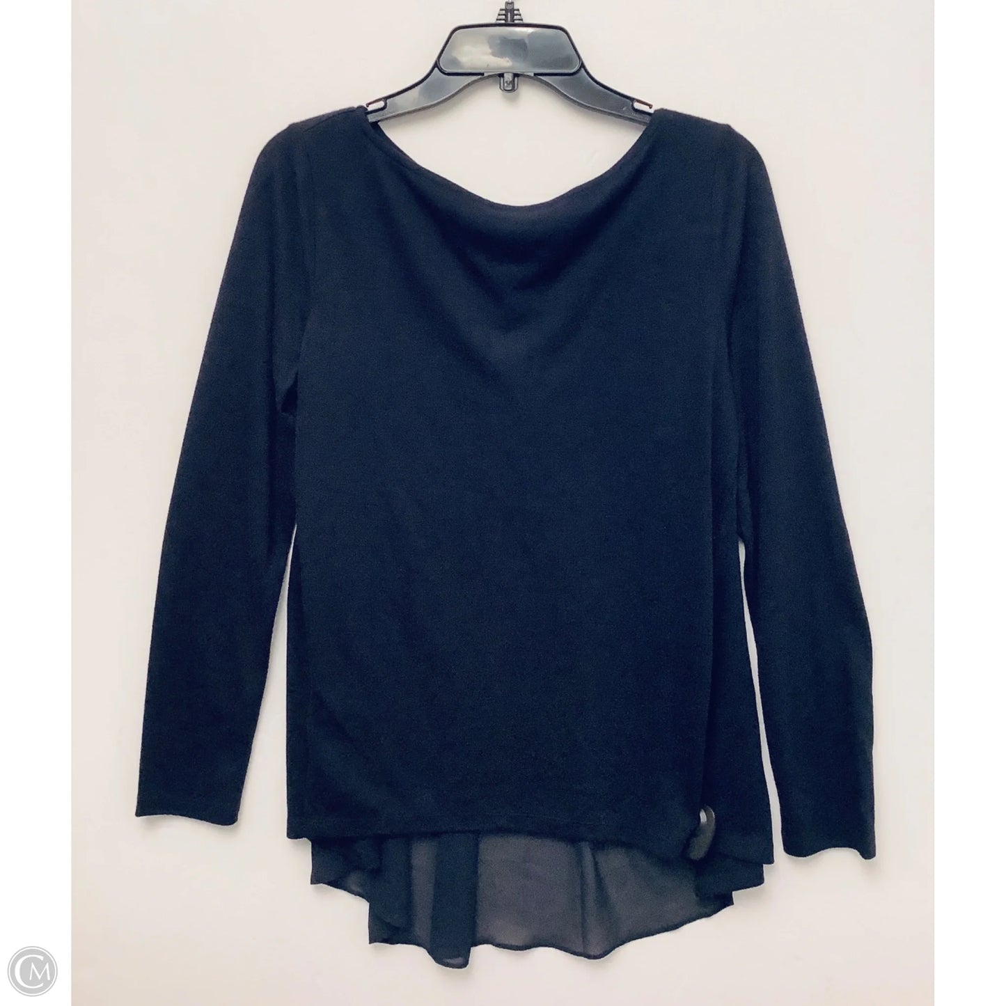 Top Long Sleeve By Ann Taylor In Navy, Size: M