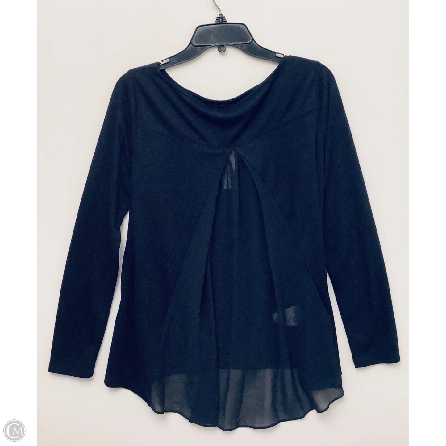 Top Long Sleeve By Ann Taylor In Navy, Size: M