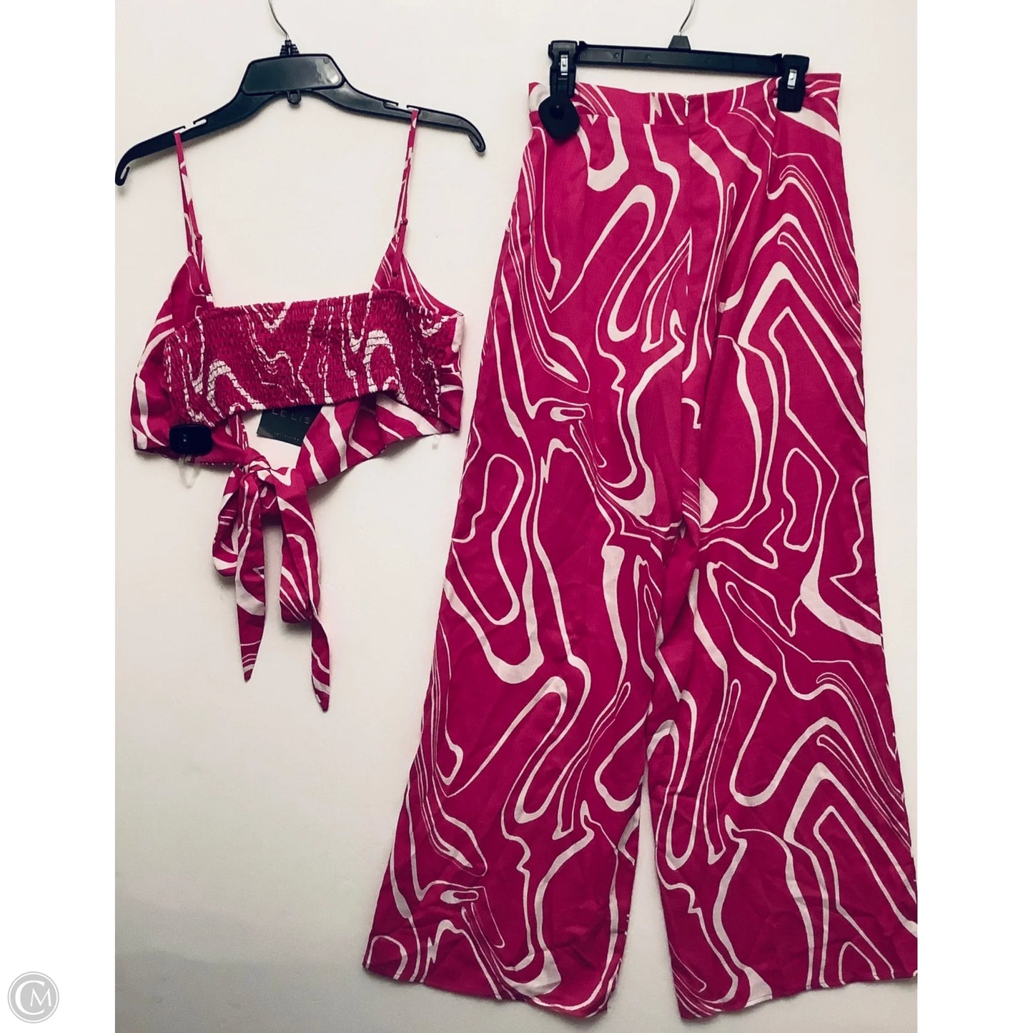 Pants Set 2pc By Le Lis In Pink, Size: L