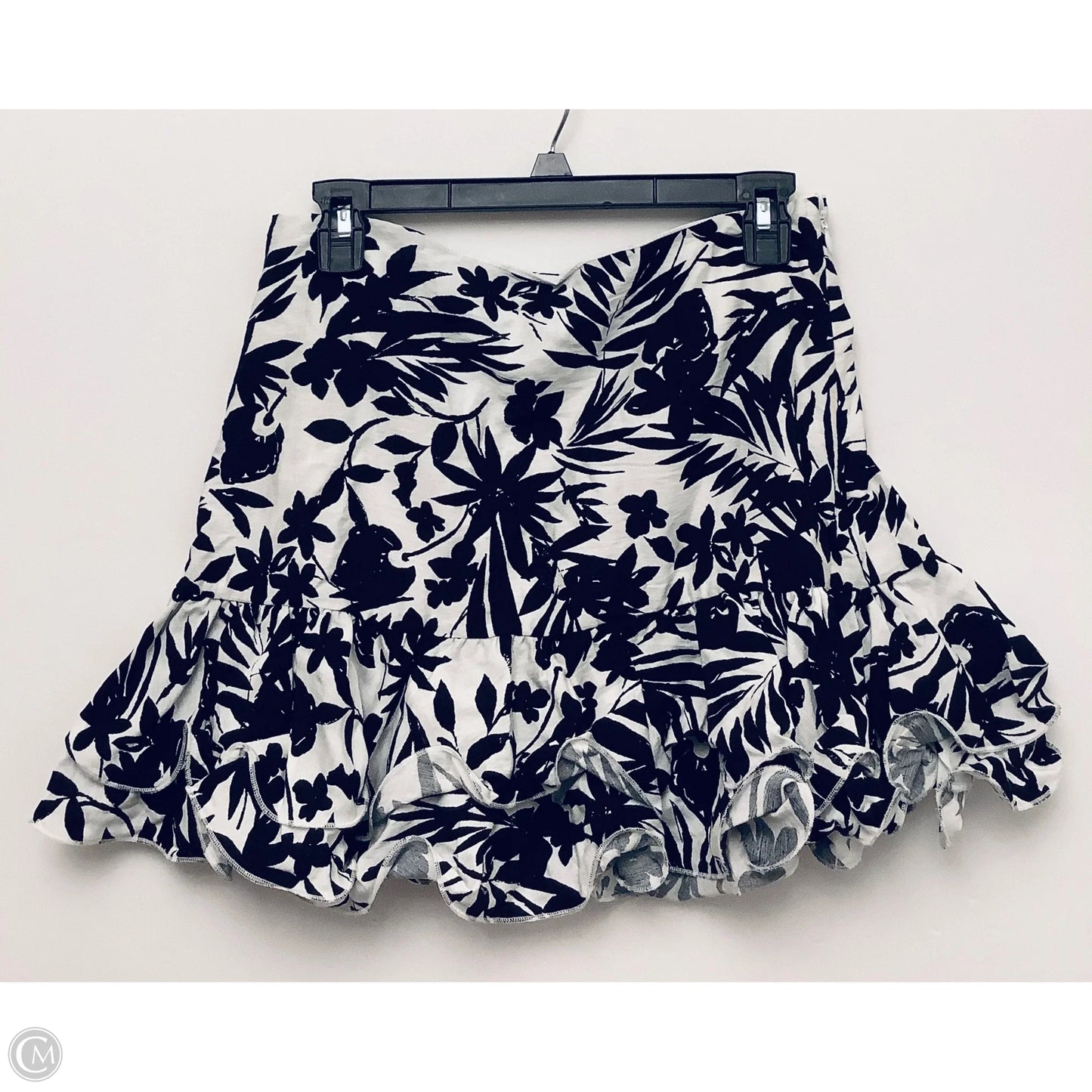 Skirt Mini & Short By Cmc In Black & White, Size: L