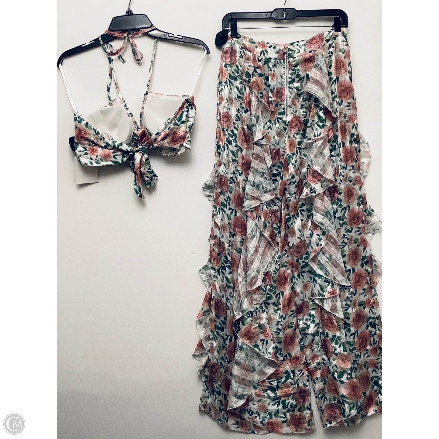 Pants Set 2pc By Cmc In Floral Print, Size: M