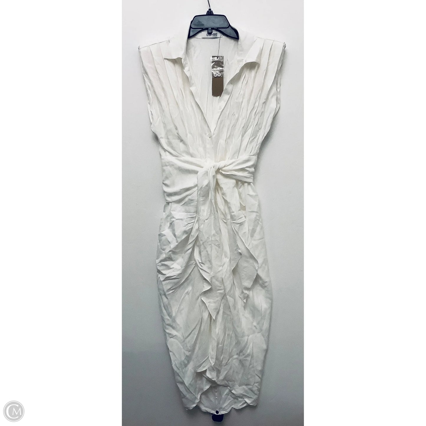 Dress Casual Midi By Cmc In White, Size: L