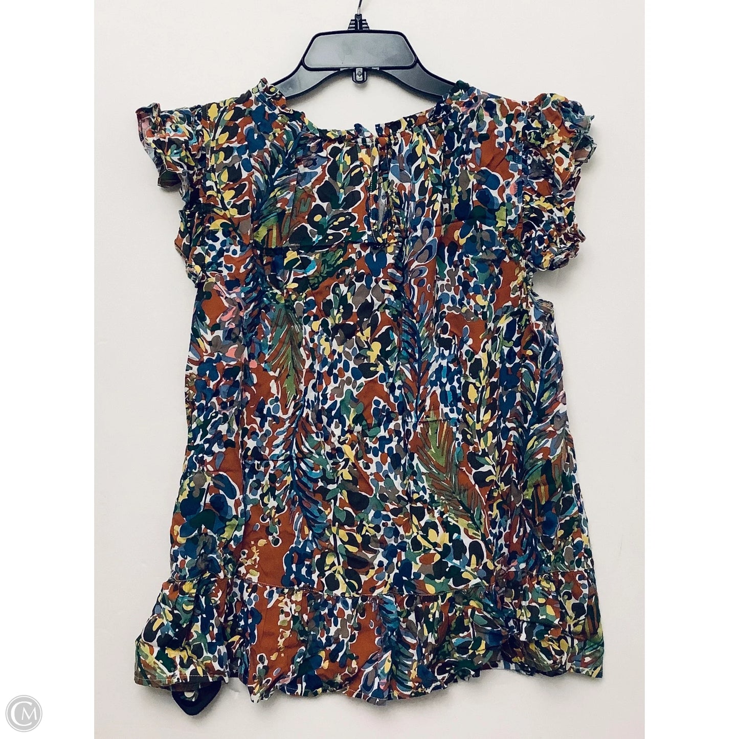 Top Short Sleeve By Kori America In Floral Print, Size: S