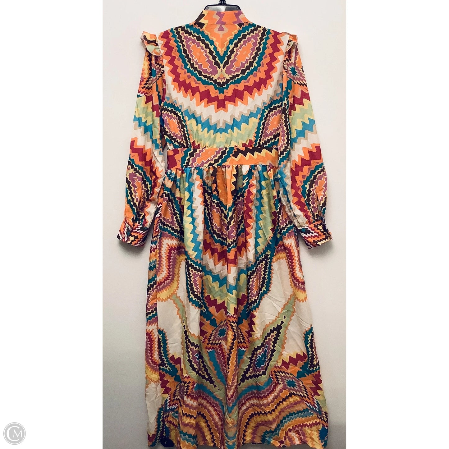 Dress Casual Maxi By Cmc In Multi-colored, Size: S