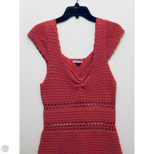 Dress Casual Midi By American Eagle In Pink, Size: L