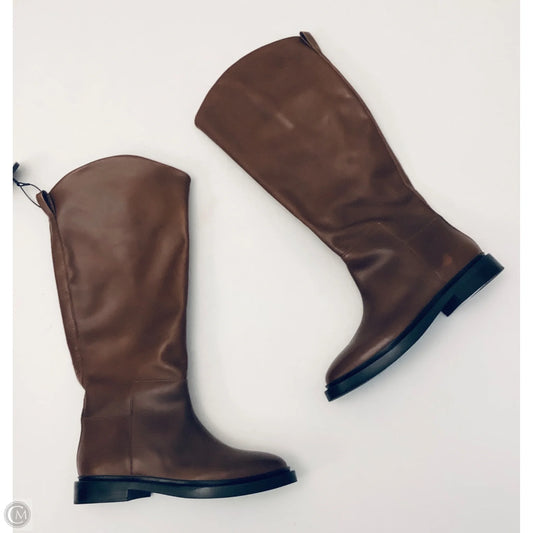 Boots Leather By Steve Madden In Brown, Size: 8