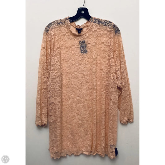Top Long Sleeve By Torrid In Pink, Size: 4x
