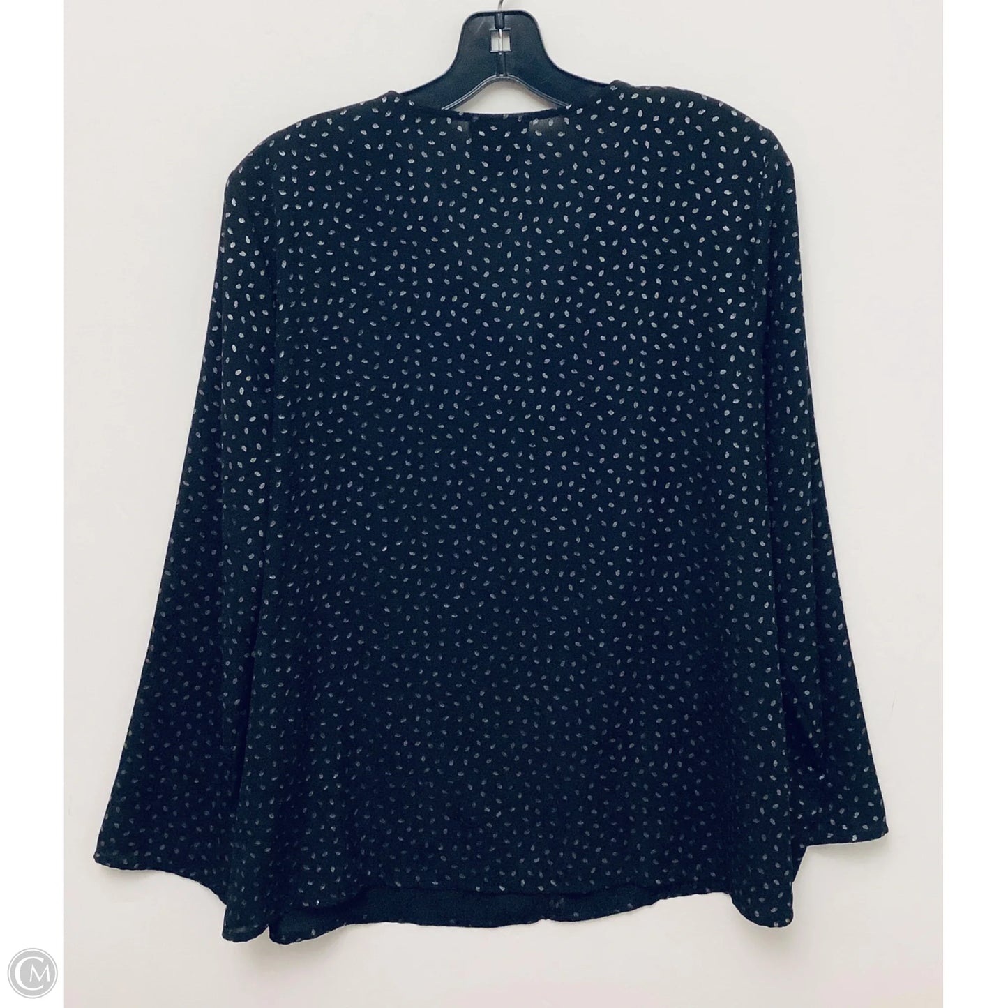 Top Long Sleeve By Liz Claiborne In Black, Size: Lp