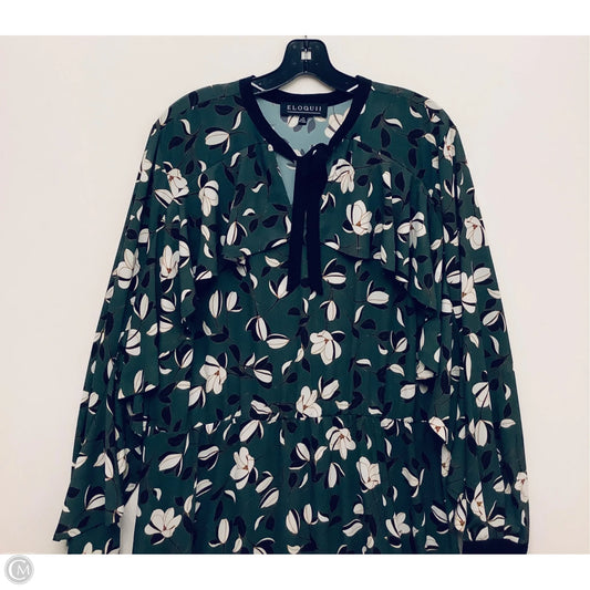 Dress Casual Maxi By Eloquii In Green, Size: 1x