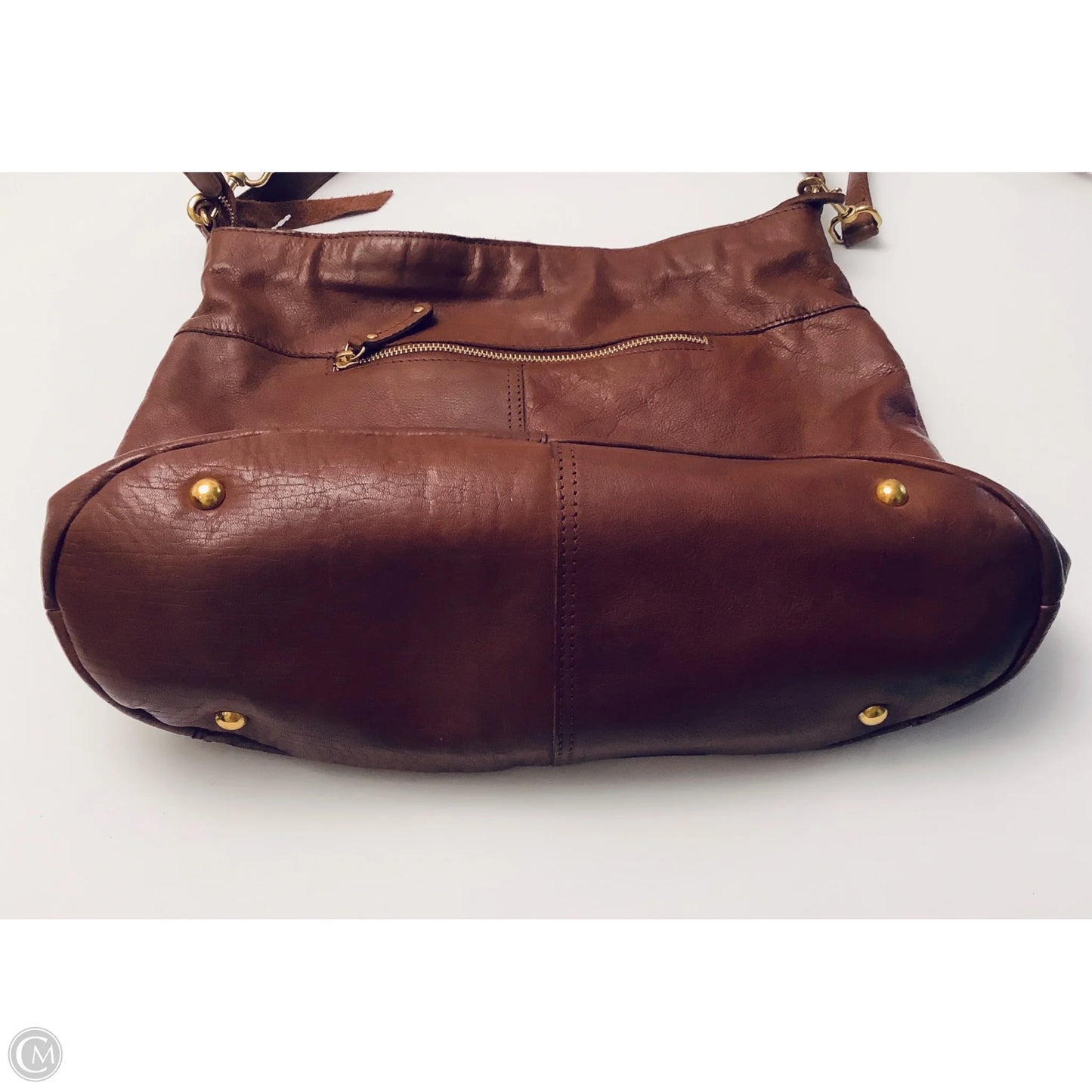 Handbag Leather By Cmc, Size: Large