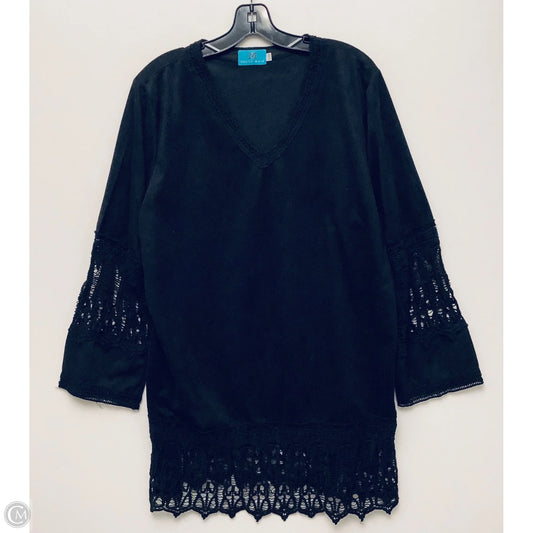 Tunic Long Sleeve By Cme In Black, Size: Xl