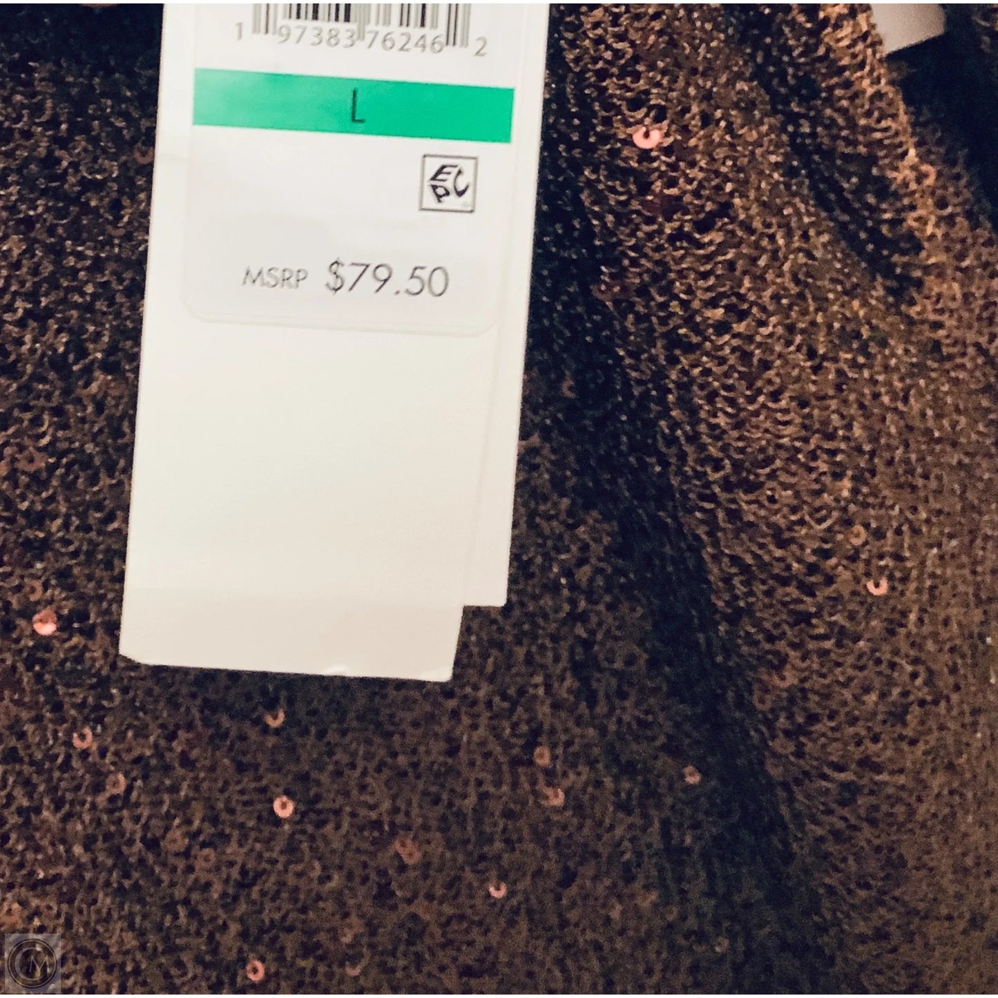 Sweater By Calvin Klein In Brown, Size: L
