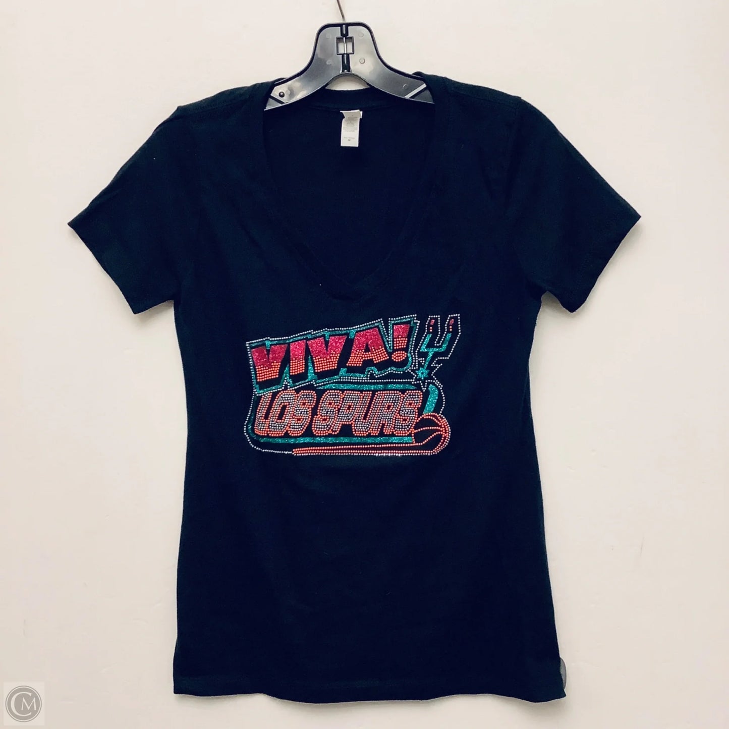 Top Short Sleeve Basic By Clothes Mentor In Black, Size: M