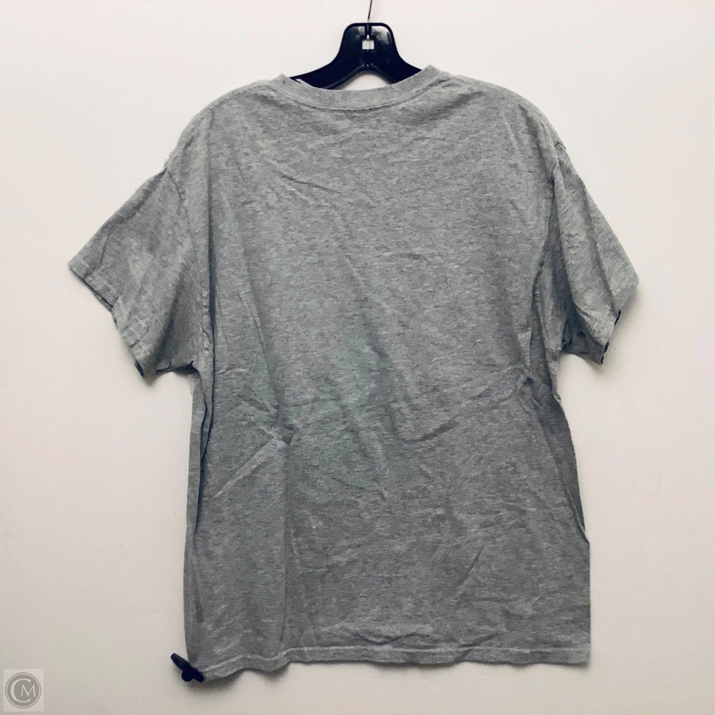 Top Short Sleeve Basic By Clothes Mentor In Grey, Size: L