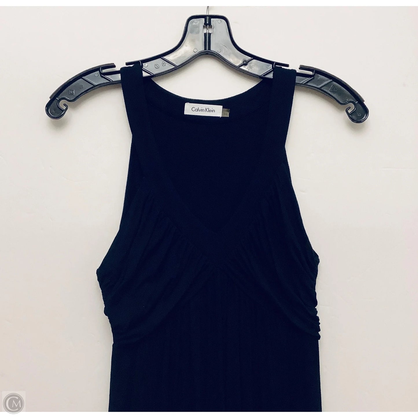 Dress Casual Midi By Calvin Klein In Black, Size: M