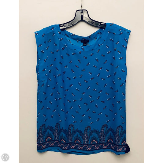 Top Sleeveless By Ann Taylor In Blue, Size: S