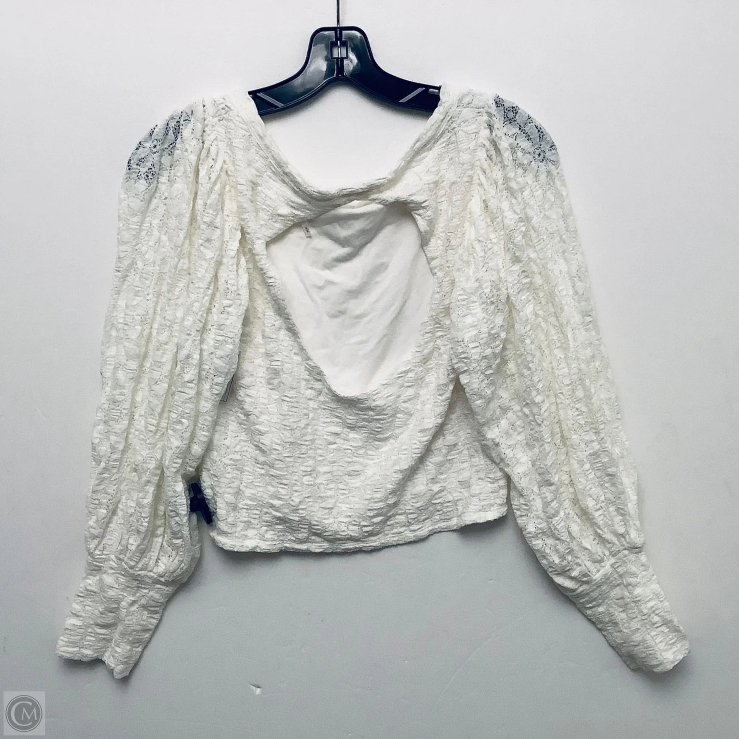Top Long Sleeve By Free People In White, Size: M