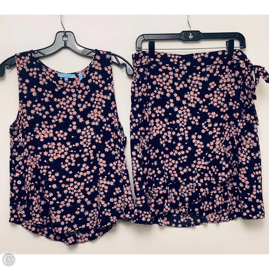 Skirt Set 2pc By Draper James Rsvp In Floral Print, Size: L