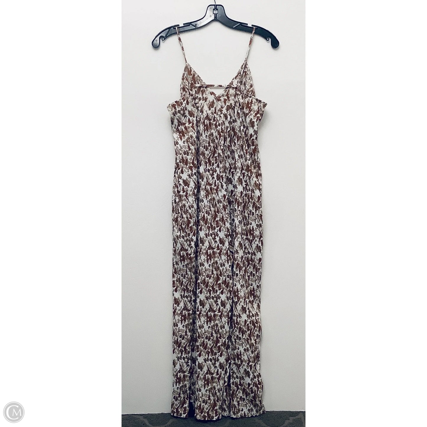 Jumpsuit By Clothes Mentor In Brown & White, Size: S