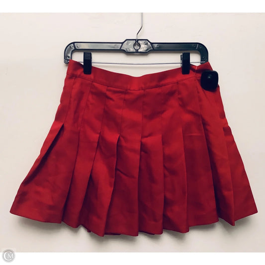 Skirt Mini & Short By American Apparel In Red, Size: M