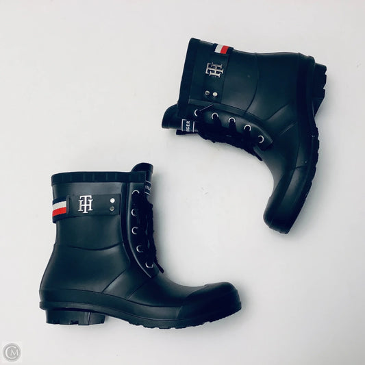 Boots Rain By Tommy Hilfiger In Black, Size: 7