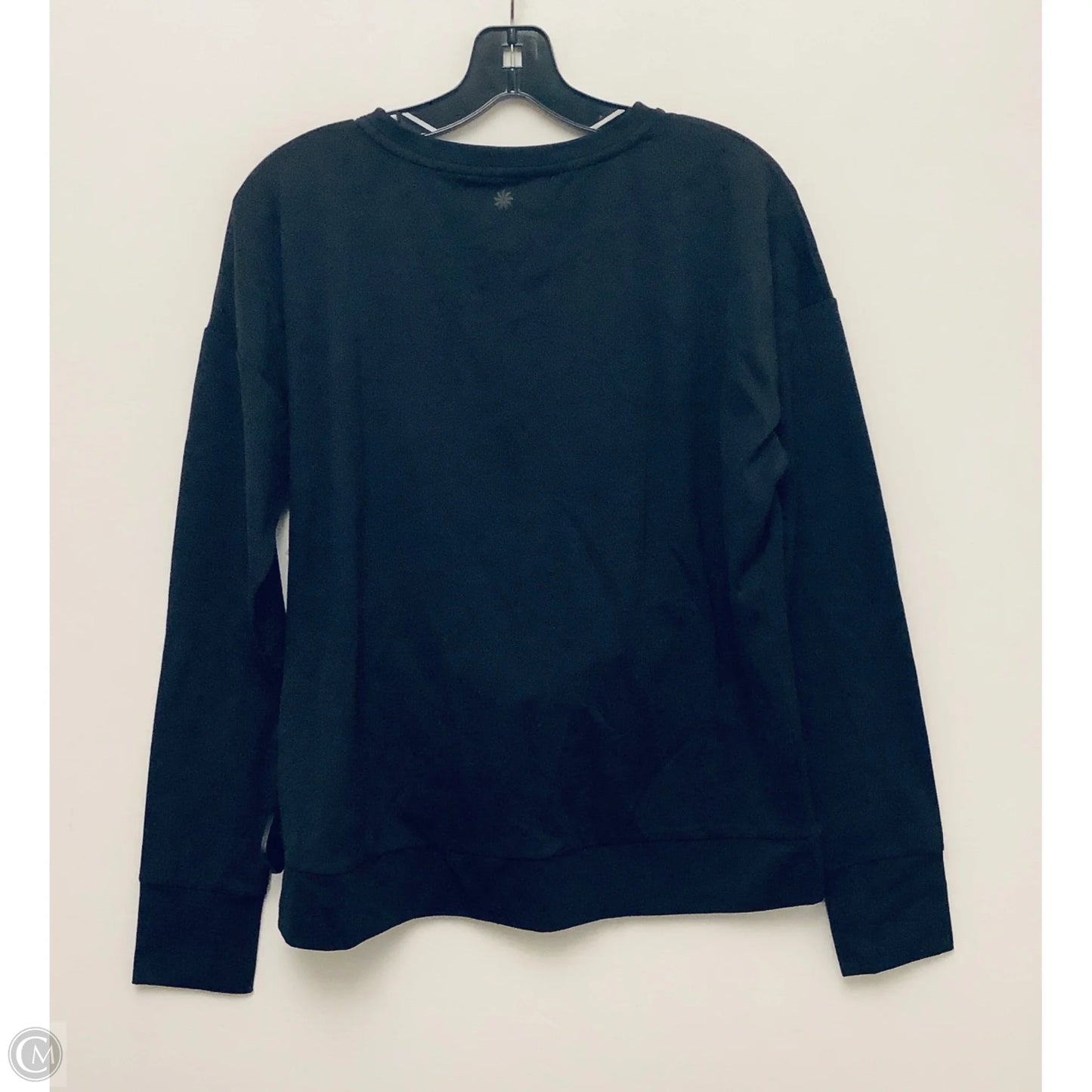 Athletic Top Long Sleeve Crewneck By Athleta In Black, Size: M