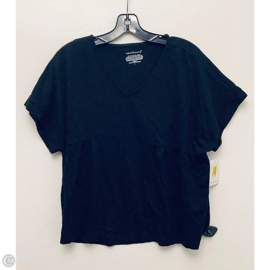 Top Short Sleeve By West Bound In Black, Size: L