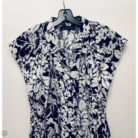 Dress Casual Midi By Tommy Hilfiger In Black & White, Size: M