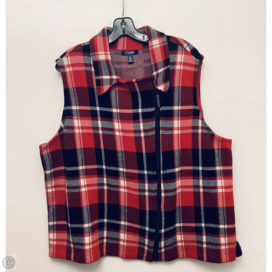 Vest Other By Chaps In Plaid Pattern, Size: 2x