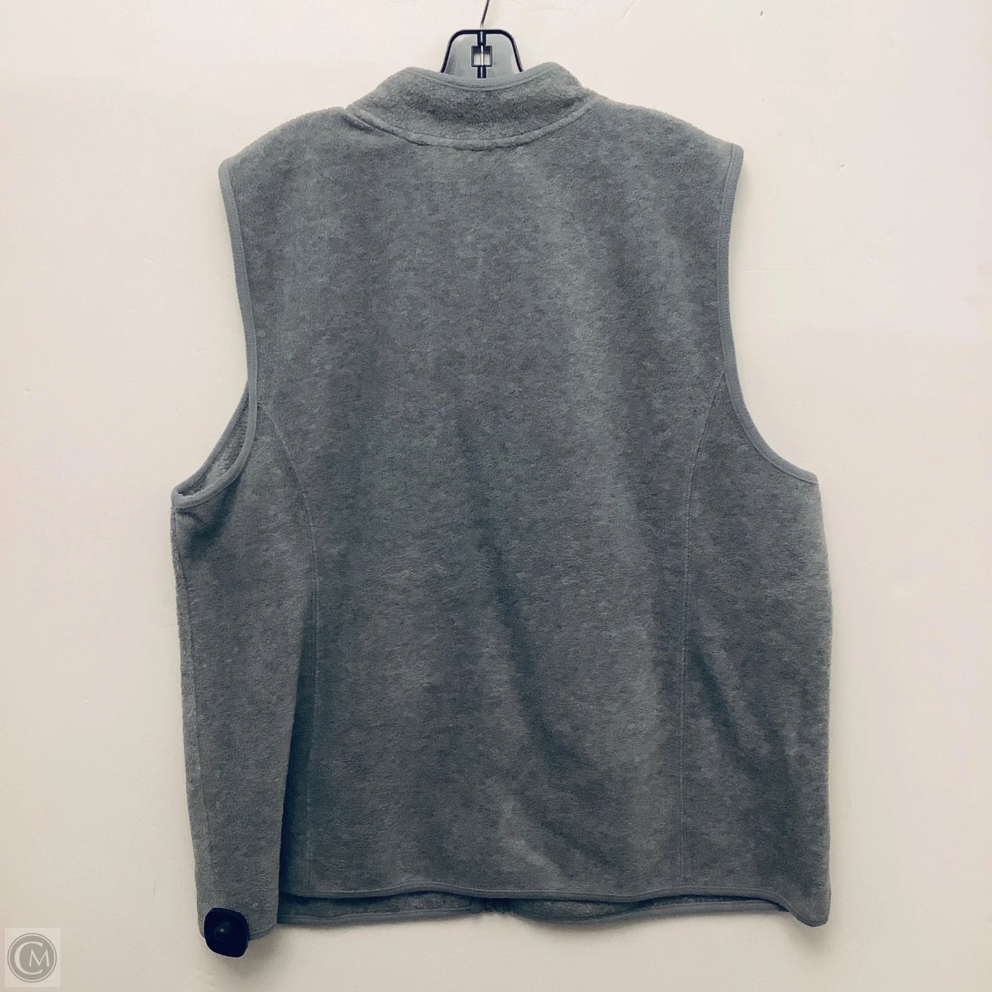 Vest Fleece By Karen Scott In Grey, Size: 2x