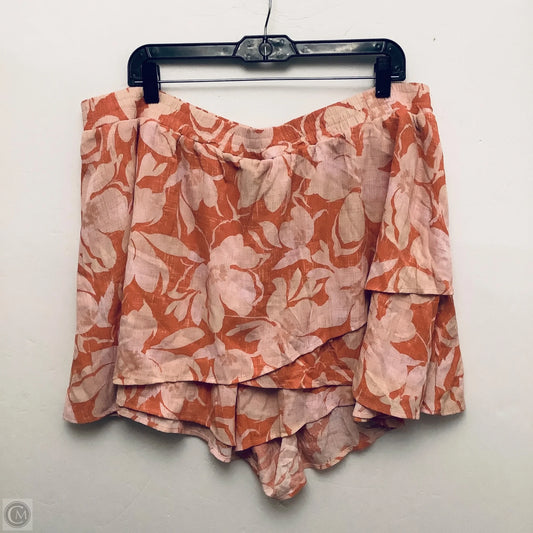 Shorts By Torrid In Pink & Red, Size: 3x