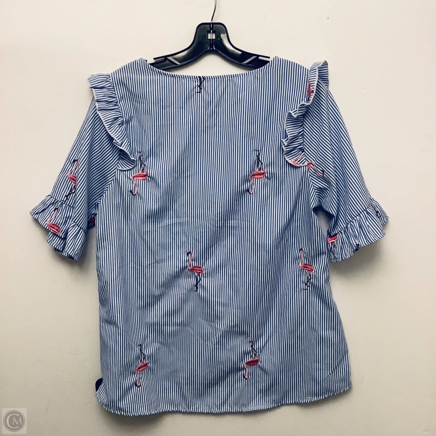 Top Short Sleeve By Entro In Blue, Size: L
