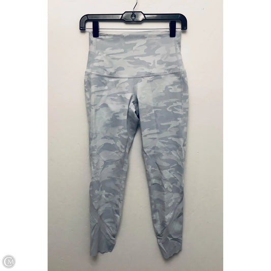Athletic Leggings By Lululemon In Grey & White, Size: 6