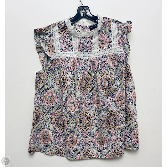 Top Short Sleeve By Lane Bryant In Multi-colored, Size: Xl