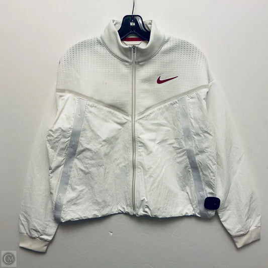 Jacket Windbreaker By Nike Apparel In White, Size: M