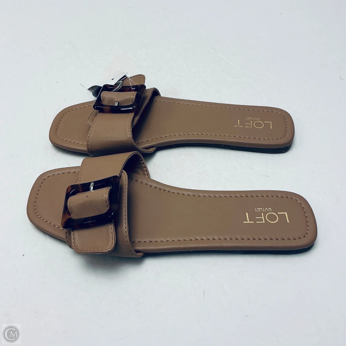 Sandals Flats By Loft In Tan, Size: 9